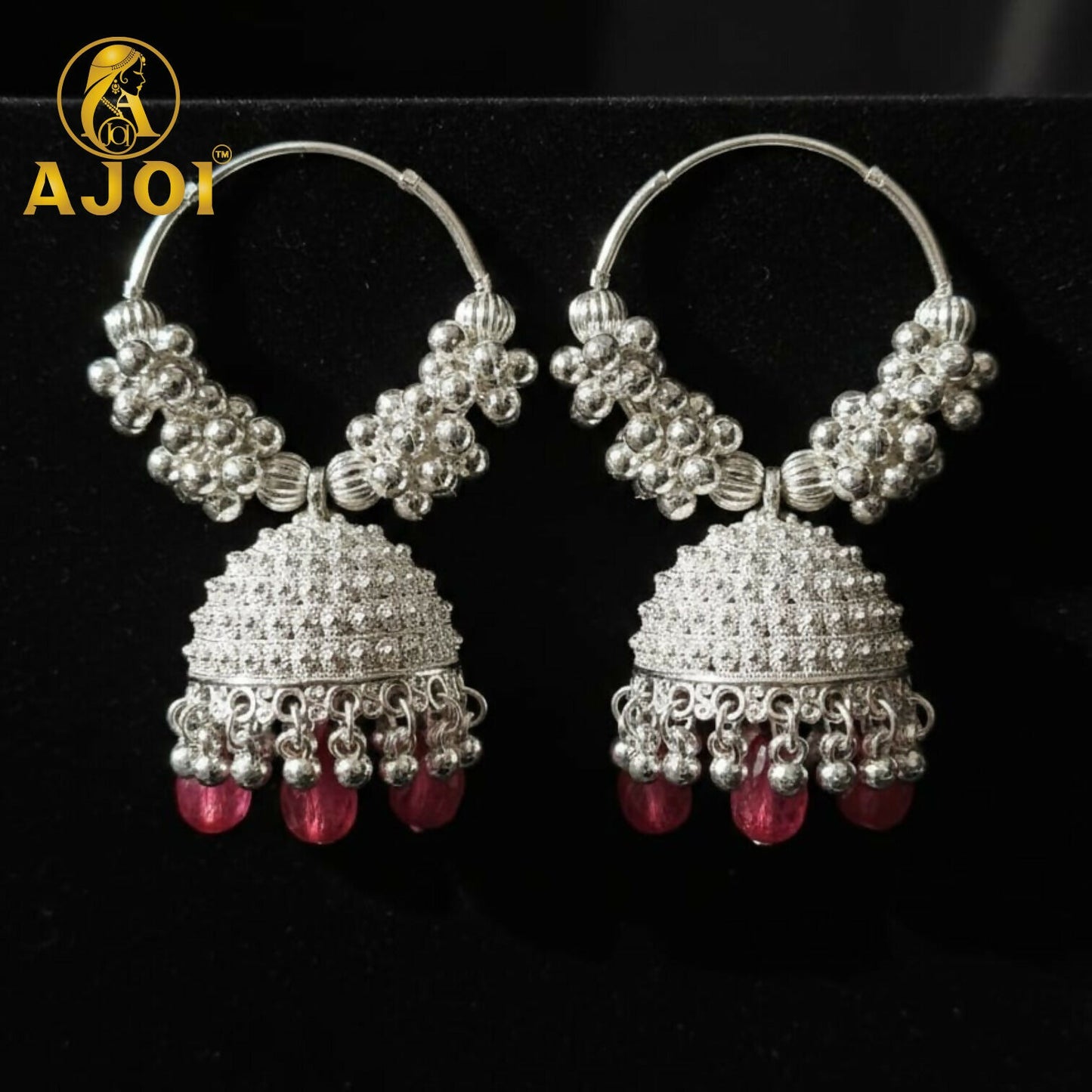 Heritage Silver with Ruby Drops
