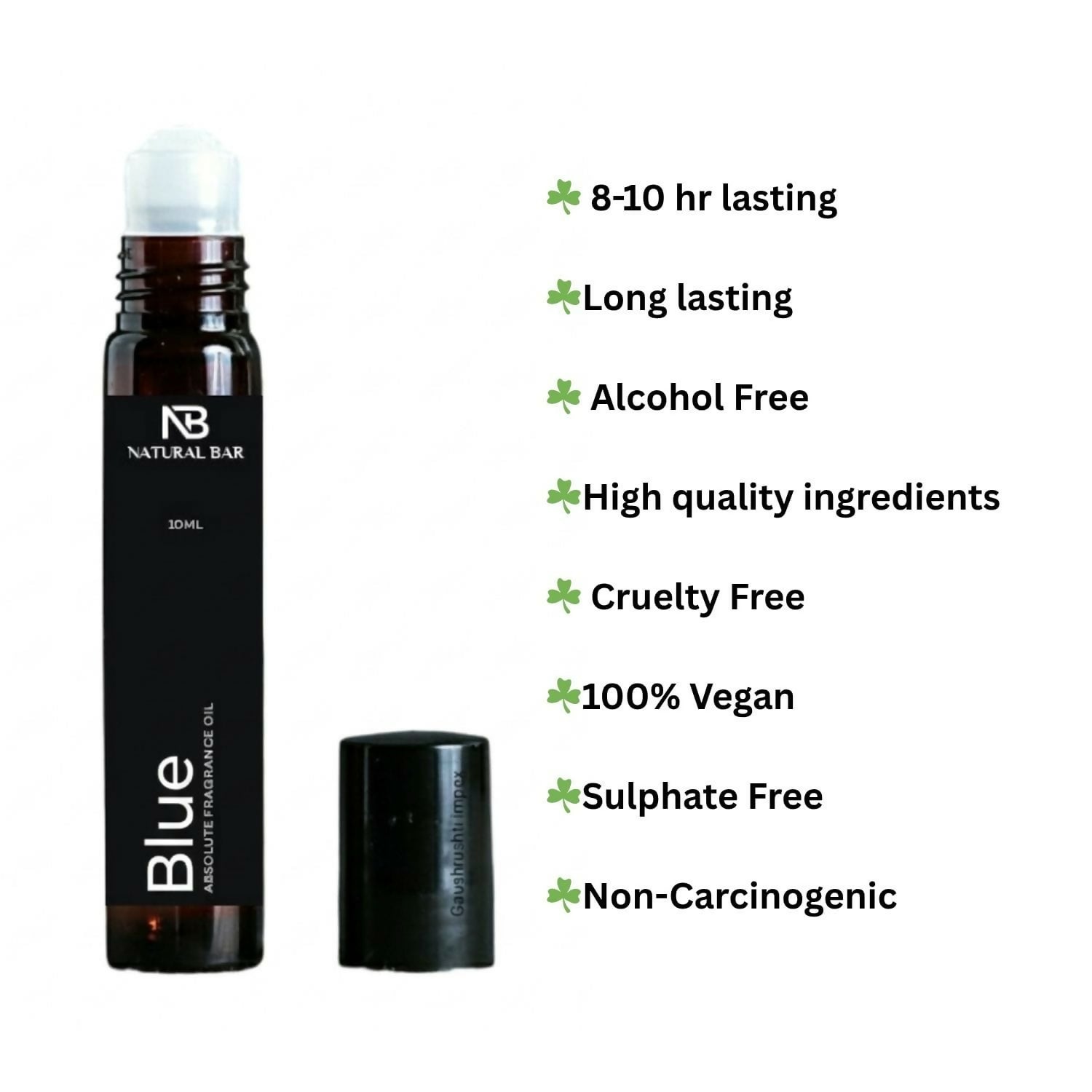 Application of Blue Luxury Attar Roll On on pulse point for lasting scent
