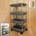 4-Layer Rolling Storage Cart Durable Mobile Organizer