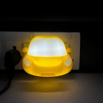 Car Shape Plug-In LED Night Lamp for Bedroom, Kids Room & Hallway(COLOR MAY VARY)
