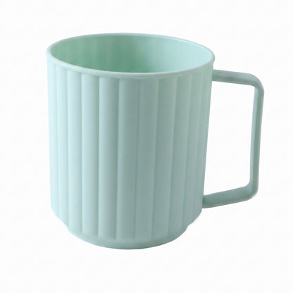 Unbreakable Plastic Drinking Mug with Handle for Coffee Tea and Milk (1 Pc)