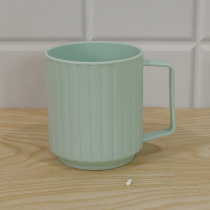 Unbreakable Plastic Drinking Mug with Handle for Coffee Tea and Milk (1 Pc)