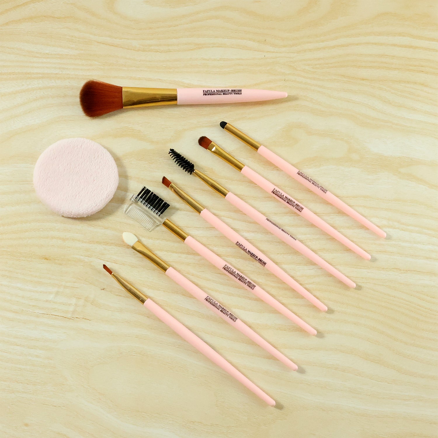 9-in-1 Professional Makeup Brush Set (1 Set)