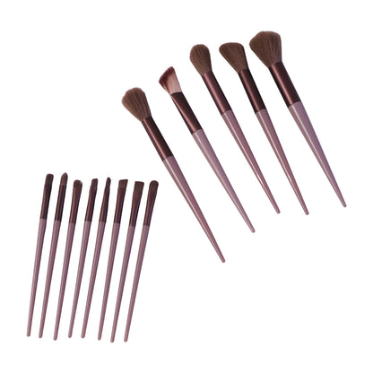 Professional Makeup Brush Set with Pouch Soft Synthetic Bristles (13 Pc Set)