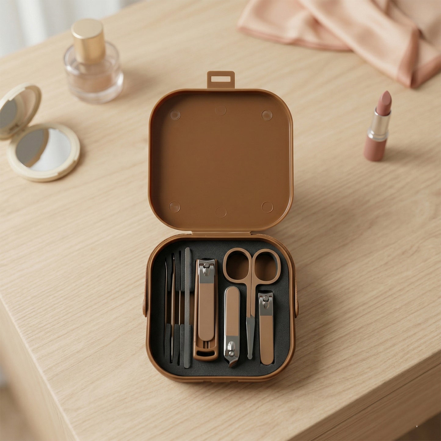 8 In 1 manicure pedicure tools in case