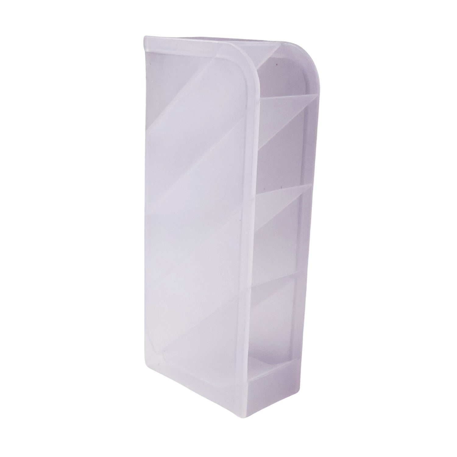 Stationery organizer with transparent compartments