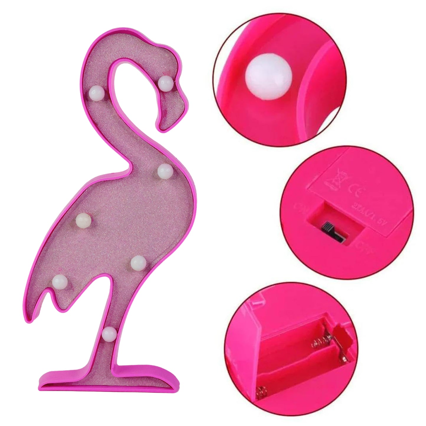 Flamingo Shape LED Decorative Night Light (1 Pc)