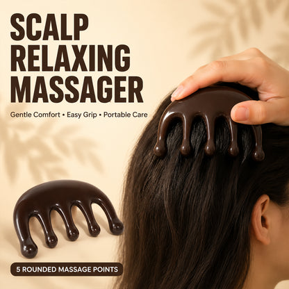 Scalp Head Massager Comb with Flexible Bristles for Relaxing (1 Pc)