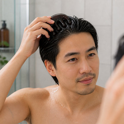 Scalp Head Massager Comb with Flexible Bristles for Relaxing (1 Pc)