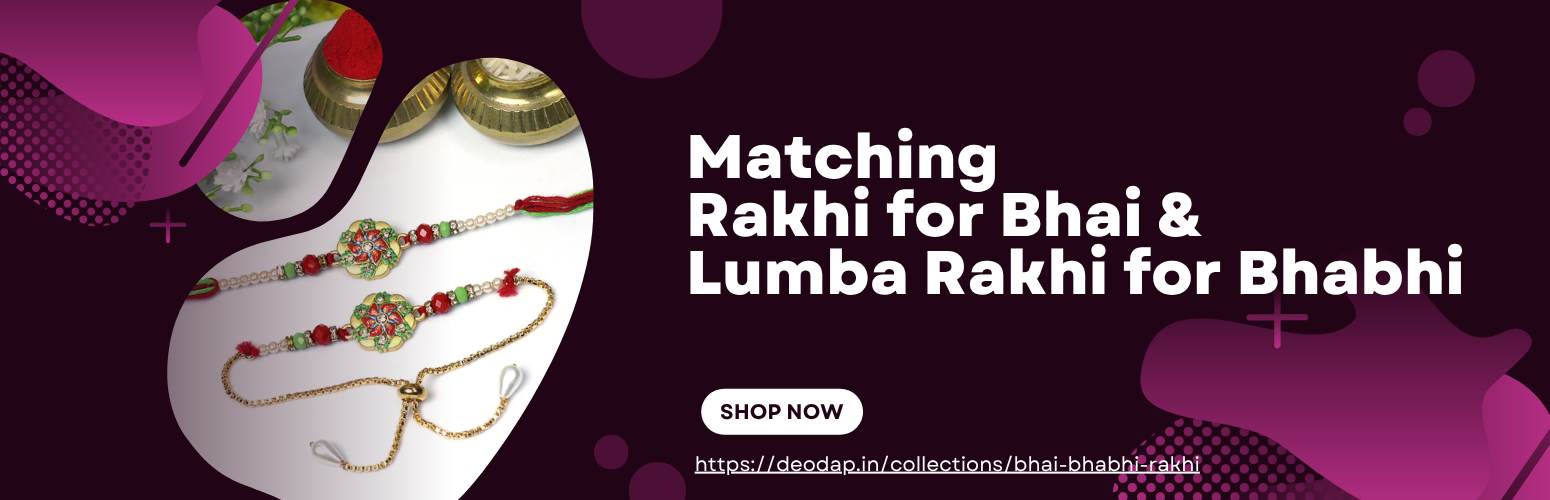 Matching Rakhi for Bhai & Lumba Rakhi for Bhabhi – One Set, Two Smiles This Raksha Bandhan