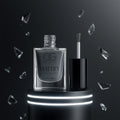 Calm Grey Matte Nail Polish – Quick Dry & Long-Lasting 10ml