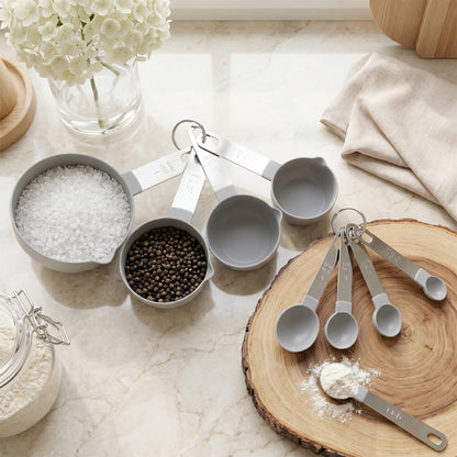 Measuring cups white bg