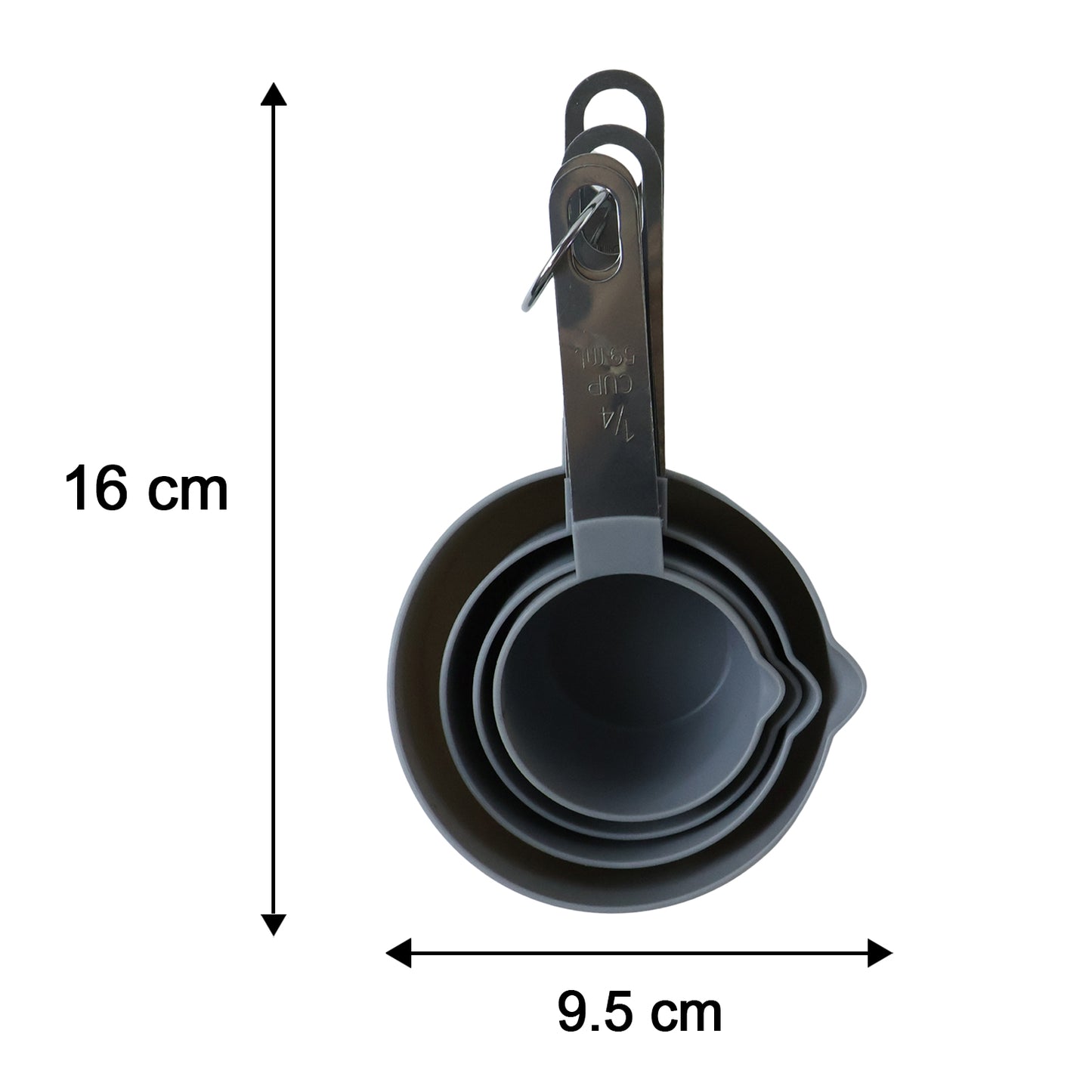 Measuring cups size guide