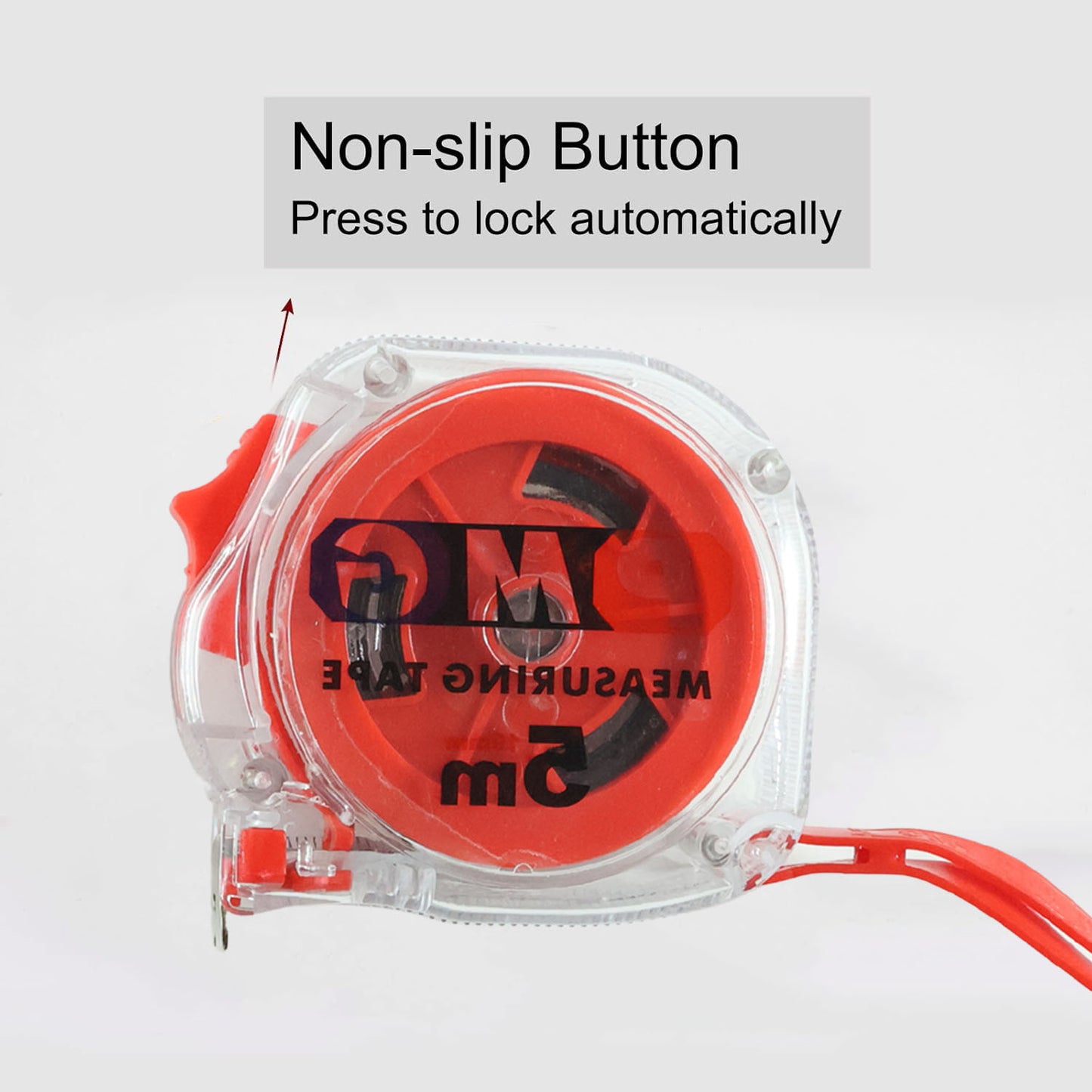 Professional Measuring Tape- 5 Meter Yellow & Orange Colour (1 Pc)