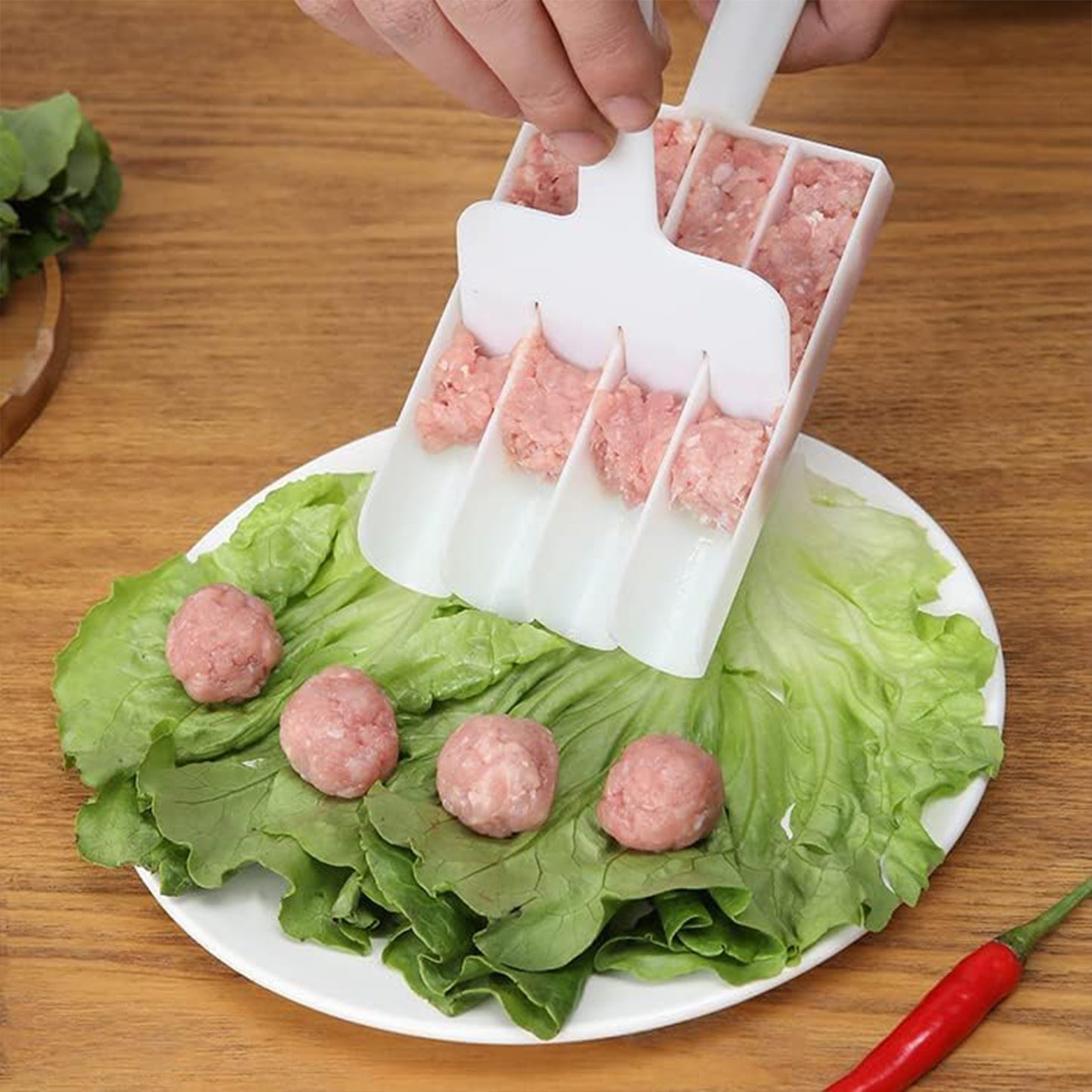 Kitchen helper tool for slicing and frying snacks