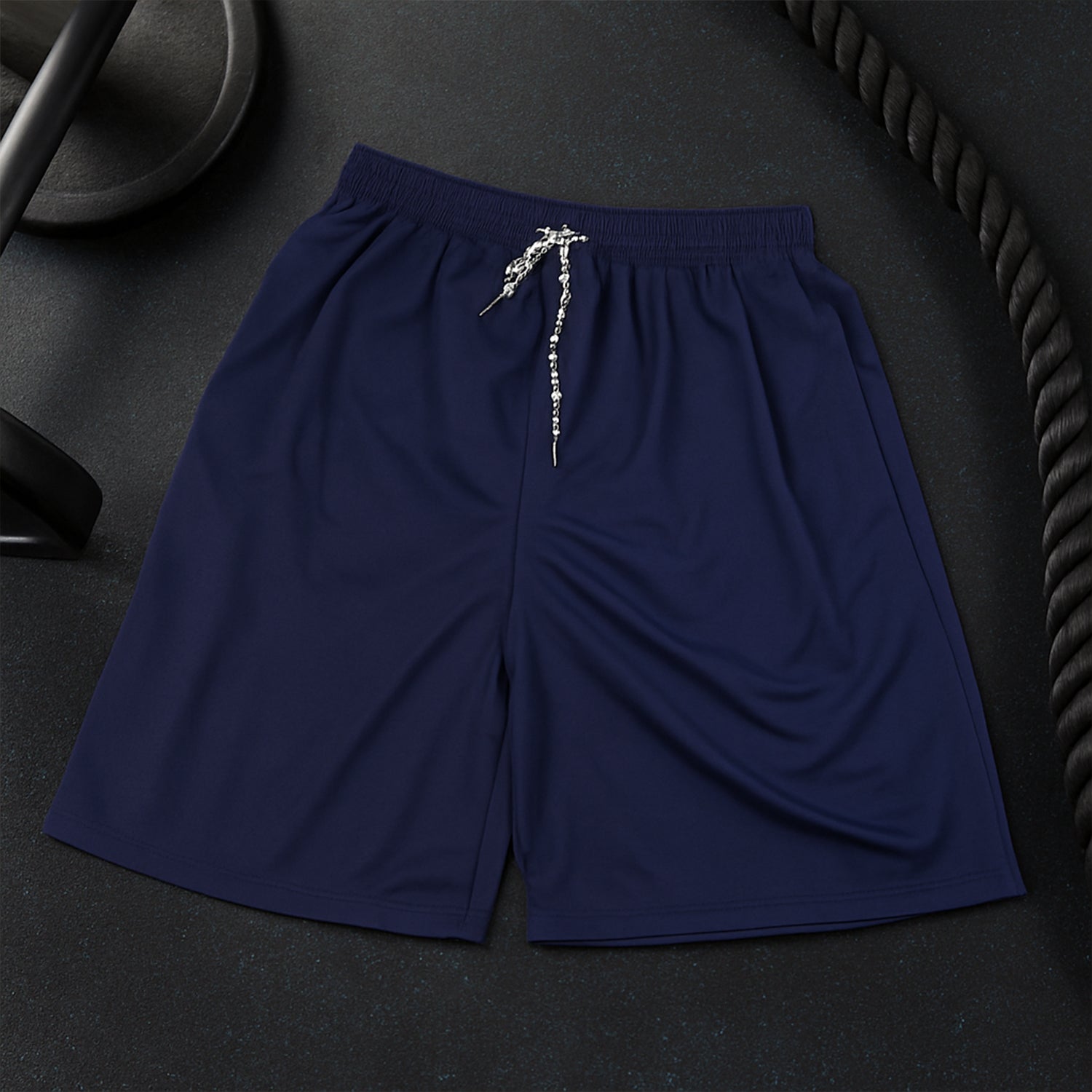 Men’s Sports Shorts with Side Stripe (Medium, 1 Pc)