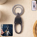 Metal Key Holder – Durable Dual Ring with Rotating Swivel