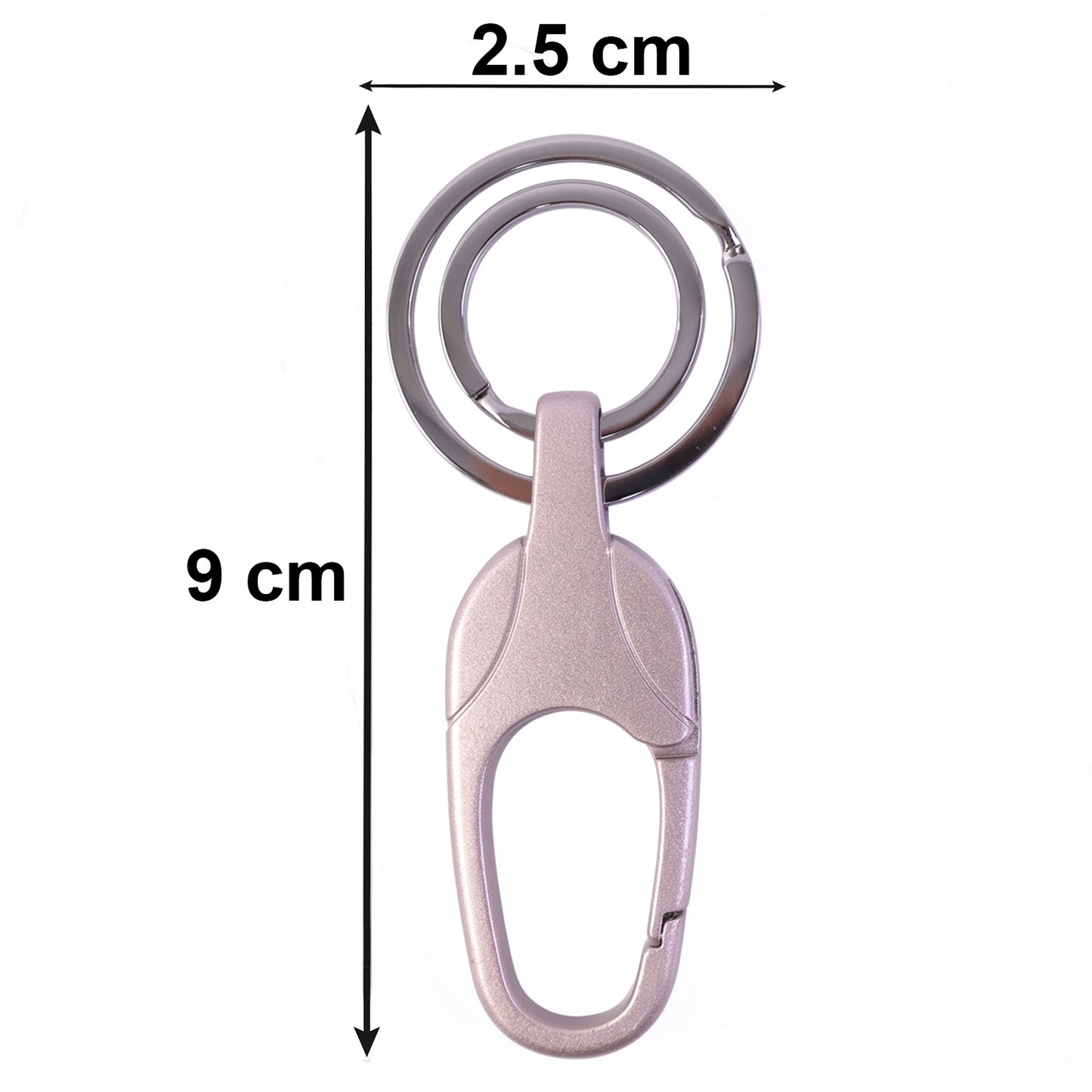 Durable Metal Keychain with Secure Clip (1 Pc)