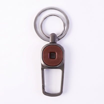 Premium Metal Key Holder with Secure and Stylish Keychain (1 Pc)