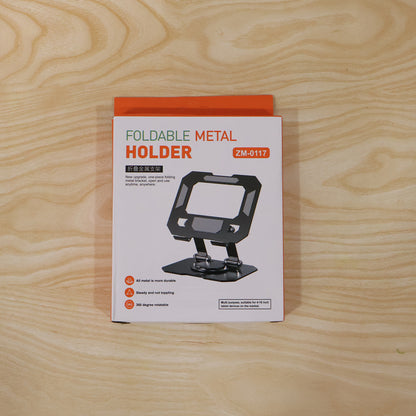 Foldable Metal Phone & Tablet Stand - Adjustable Desktop Holder