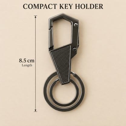 Heavy Duty Metal Key Holder – Durable Swivel Carabiner Clip
