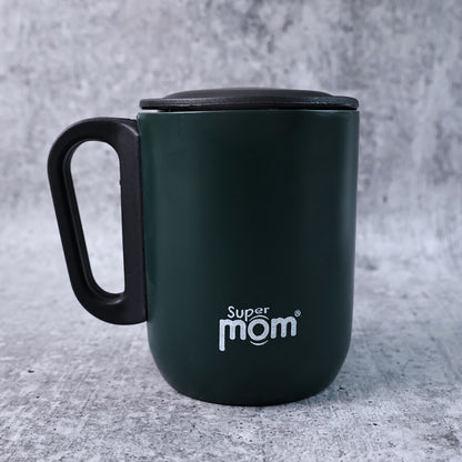 Supermom Metallic Stainless Steel Insulated Mug with Lid Approx 300Ml (1 Pc)