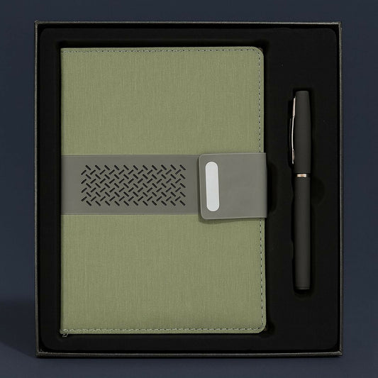 Premium Executive Notebook Diary with Pen Gift Set – A5 Size Office Planner, Stylish PU Leather Cover, Corporate Gift Combo for Men & Women, Business Meetings, Personal Writing, Daily Notes & Gifting