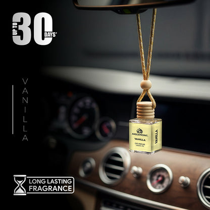 Aiglemont Vanilla Car Perfume Hanging Pod 10ml | Long-Lasting Car Air Freshener | Premium Car Interior Accessory