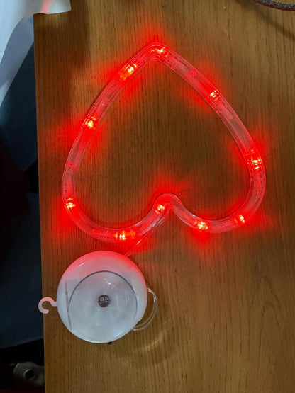 Heart Shape LED Decorative Wall Light for Bedroom, Home & Romantic Decor