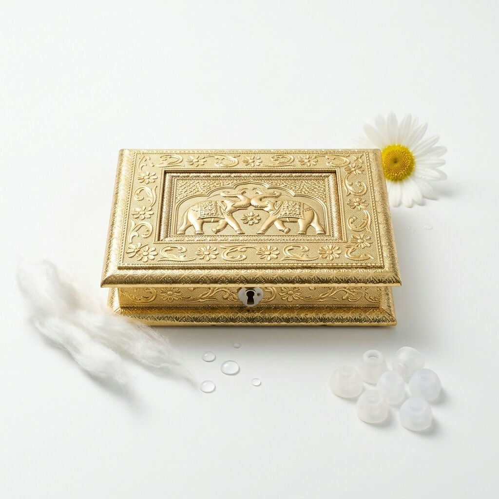 Vintage Brass Elephant Jewelry Box – Timeless Home Decor & Gift