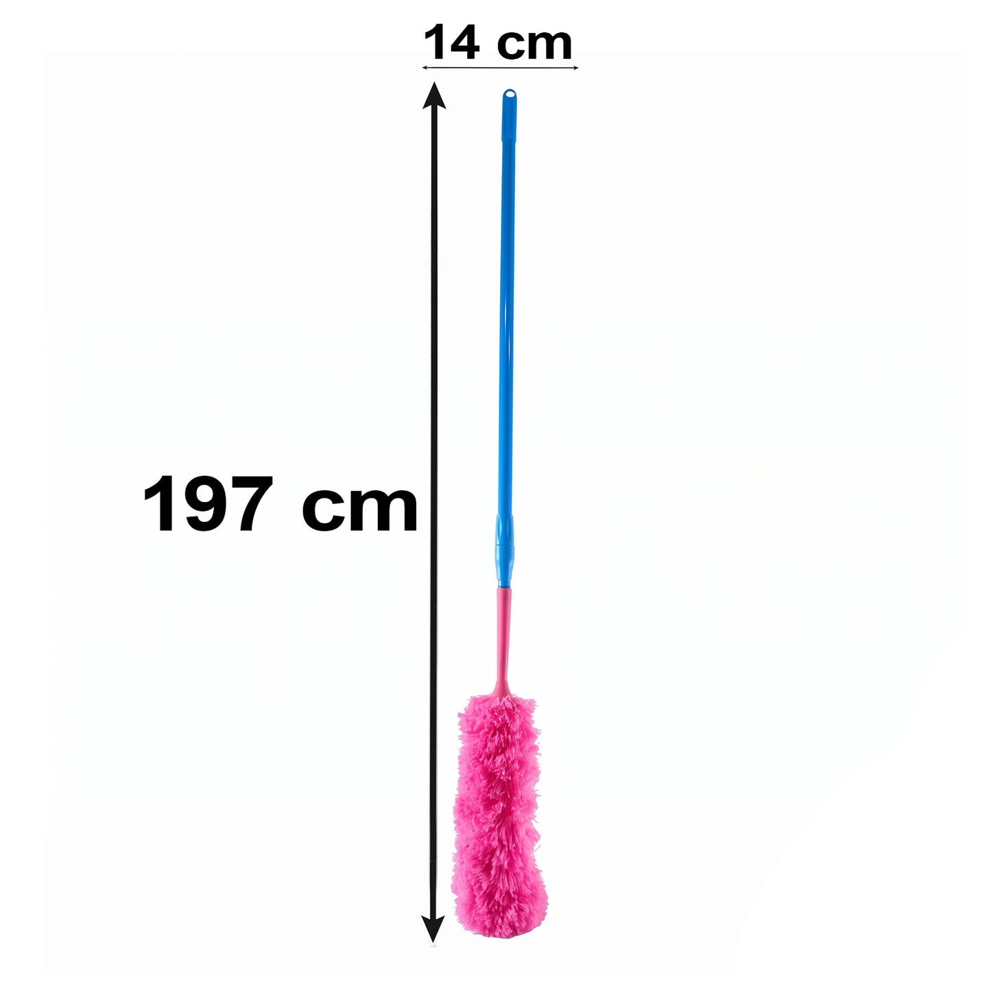Adjustable Dust Brush – Extendable Handle, Microfiber Head | Garth
