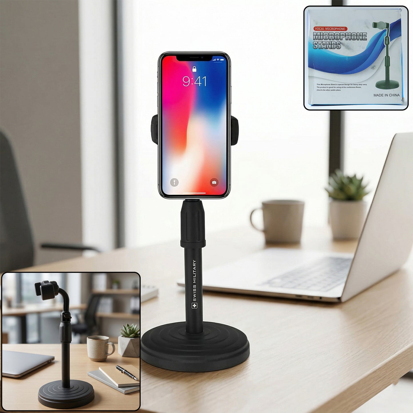 Adjustable 360° Rotating Mobile Phone Holder Stand 1 Pc