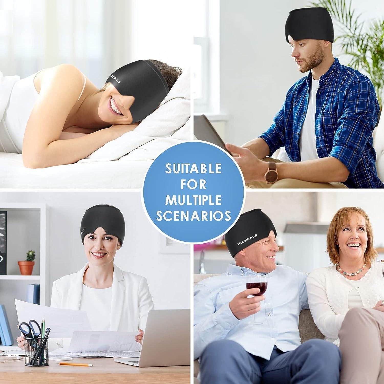 Hot & Cold Therapy Headache Relief Cap (1 Pc)