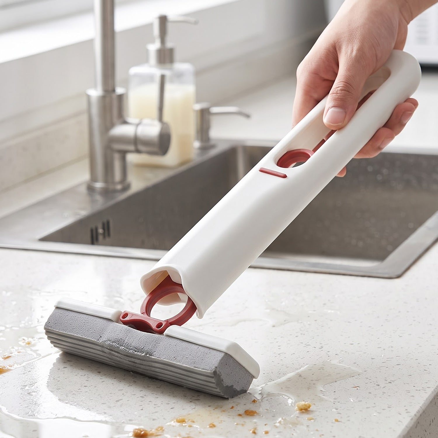 Mini Mop – Portable Self-Squeeze PVA Sponge for Home | DeoDap