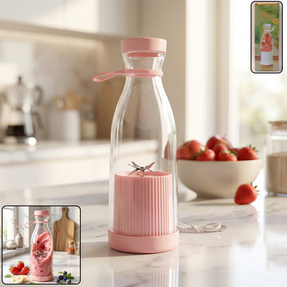 Portable Electric Juicer Blender Bottle front view