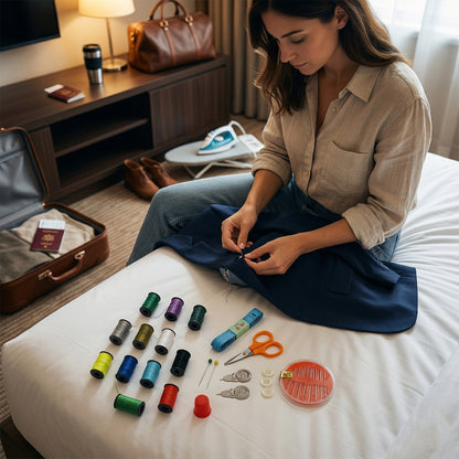 portable sewing repair kit contents