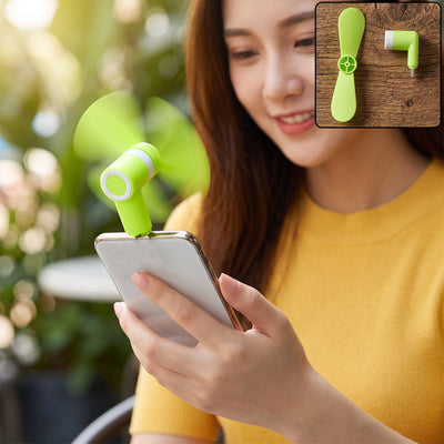Mini USB Fan Portable Mobile Phone Plug In Cooling Fan Soft Blades