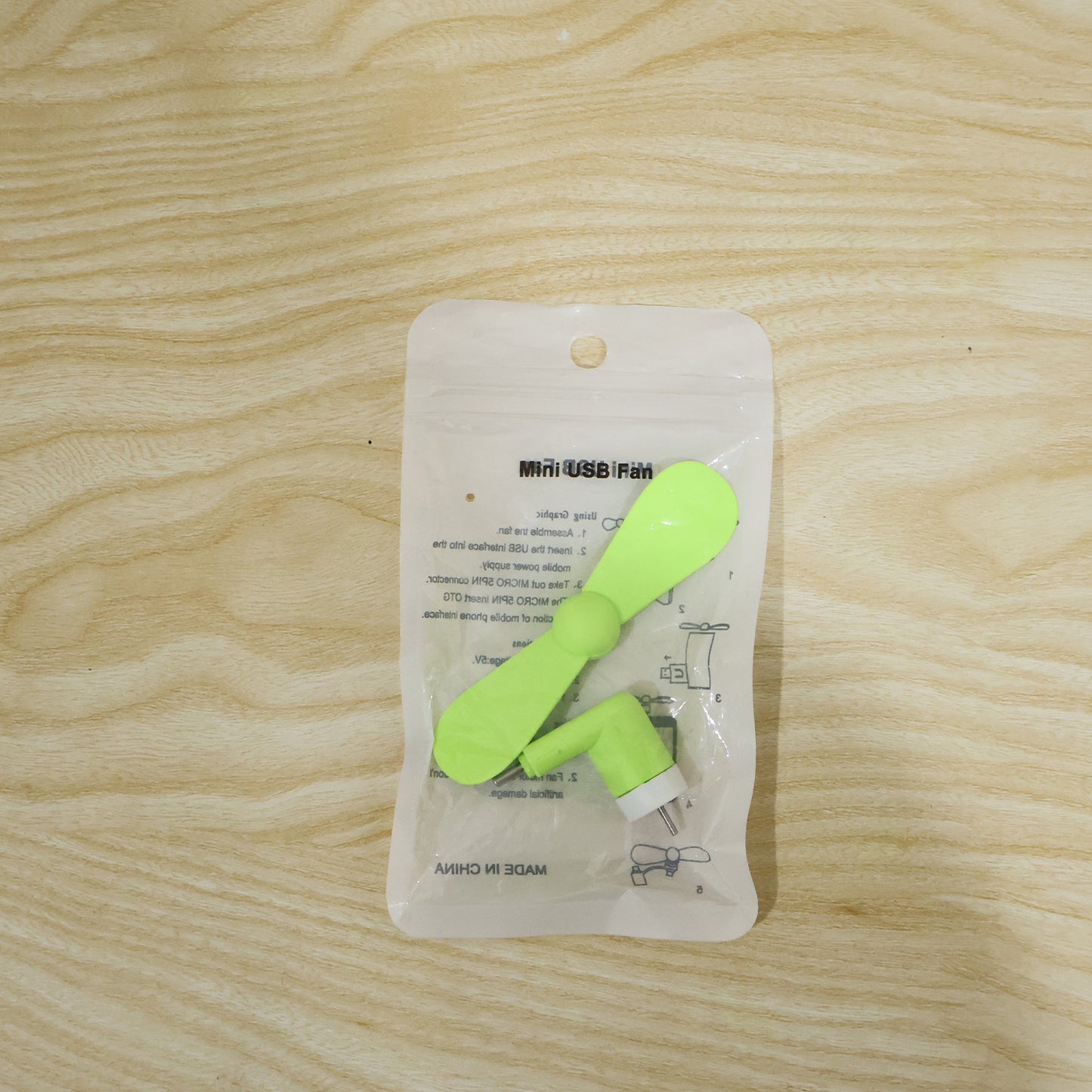 Mini USB Fan Portable Mobile Phone Plug In Cooling Fan Soft Blades (1 Pc)