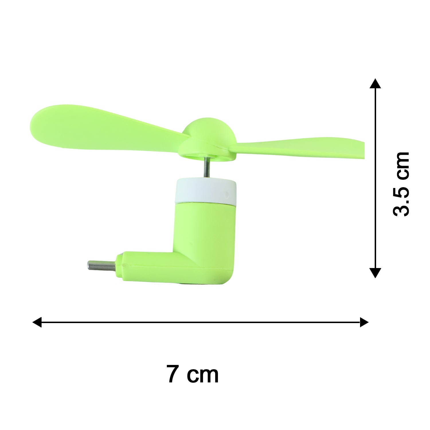 Mini USB Fan Portable Mobile Phone Plug In Cooling Fan Soft Blades (1 Pc)