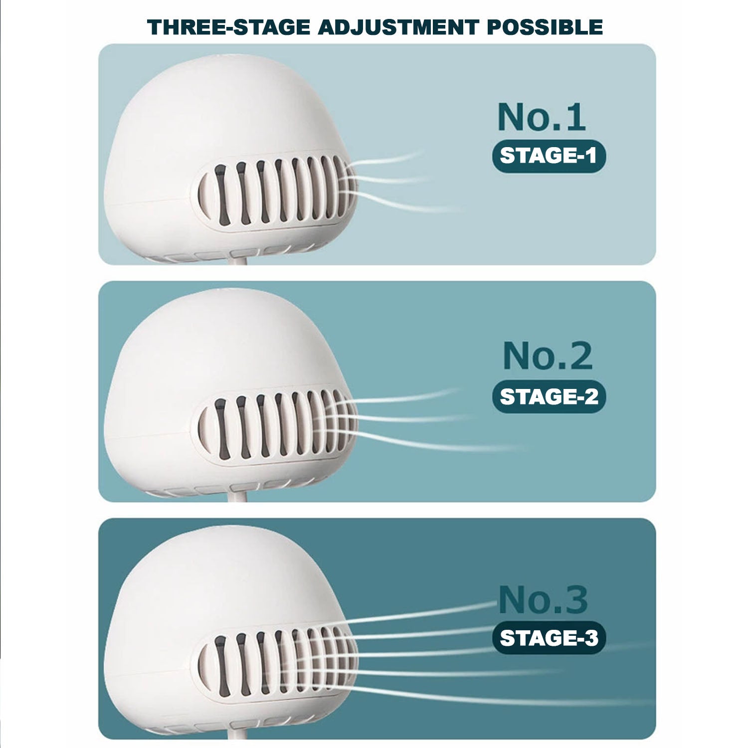 Rechargeable Handheld Mini Projector Fan (1 Pc)