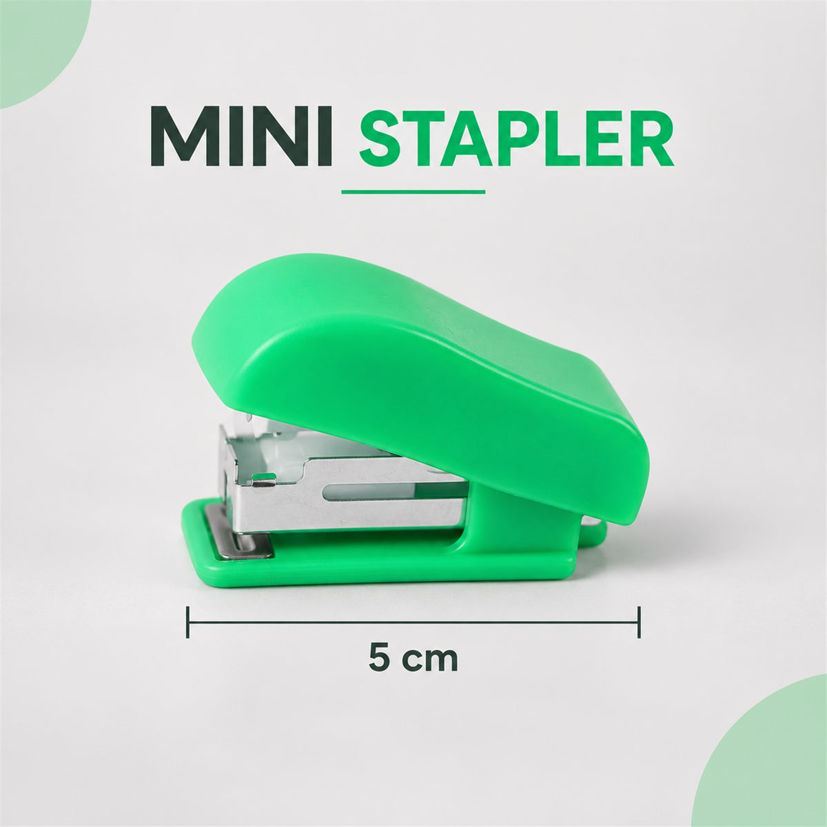 Mini Stapler with No. 10 Staples for Office School and Daily Paperwork (1 Set)
