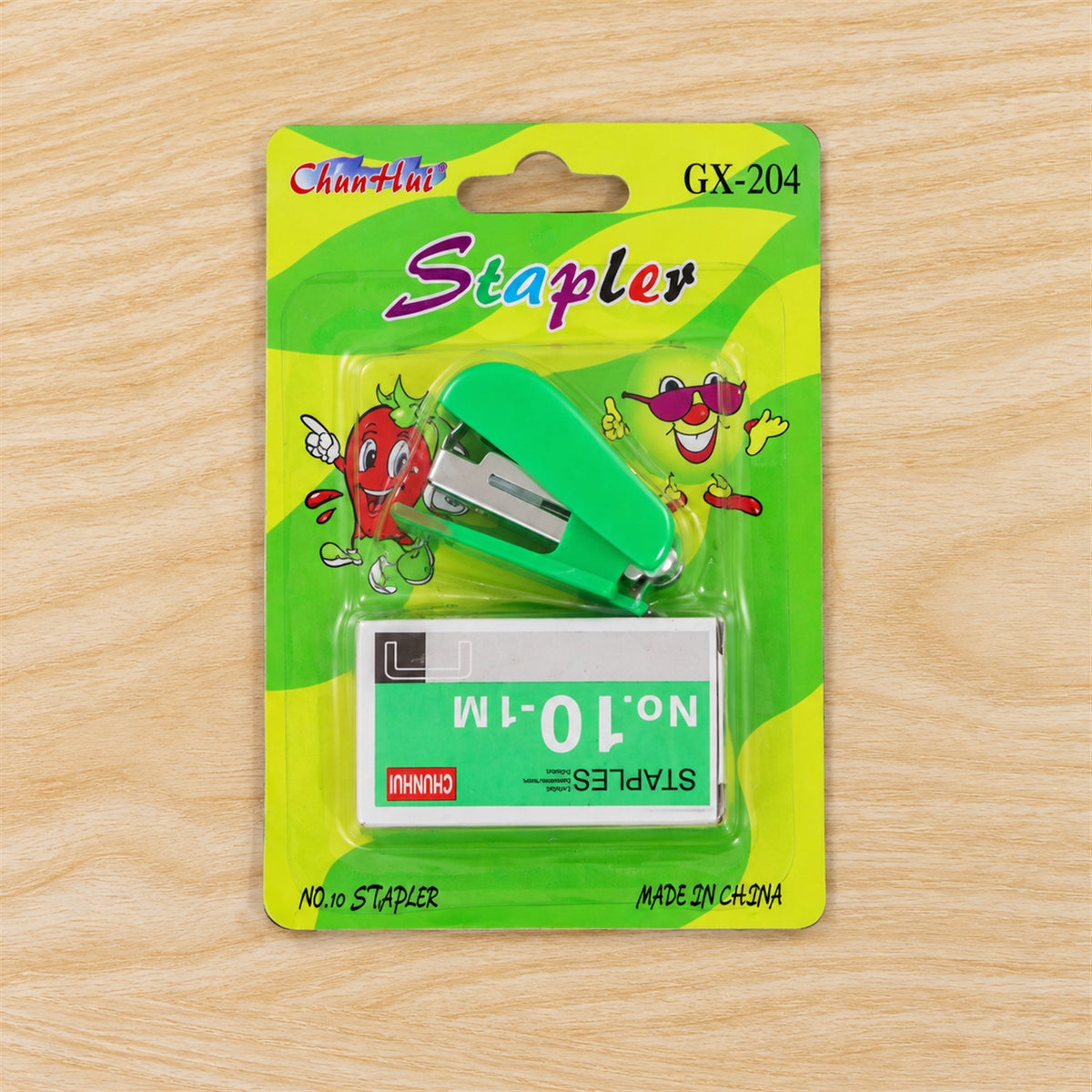 Mini Stapler with No. 10 Staples for Office School and Daily Paperwork (1 Set)