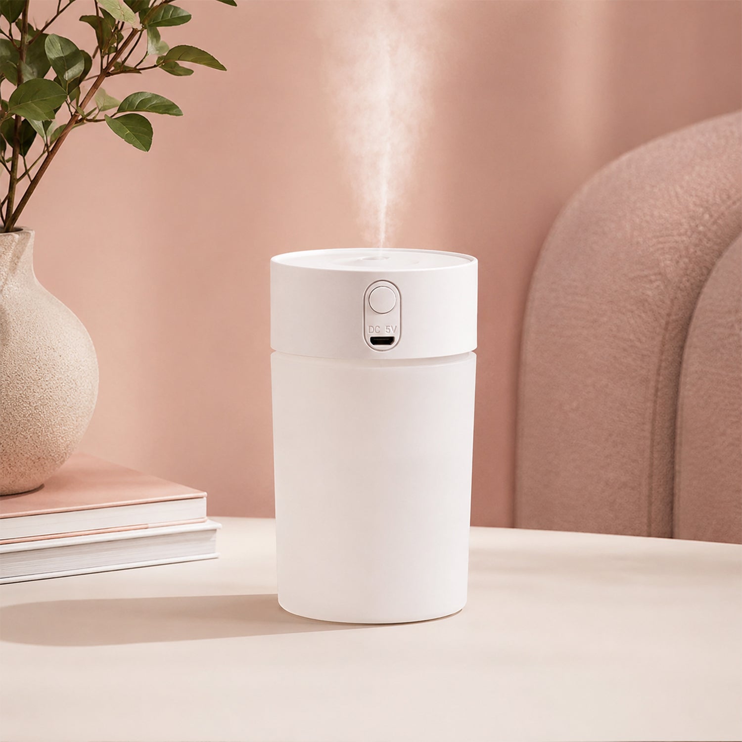 Mini Portable USB Humidifier Cool Mist Desktop Air Diffuser with Light (1 Pc) view 4