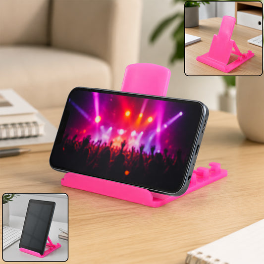 Adjustable Plastic Mobile Phone & tablet Stand – Foldable & Portable Holder