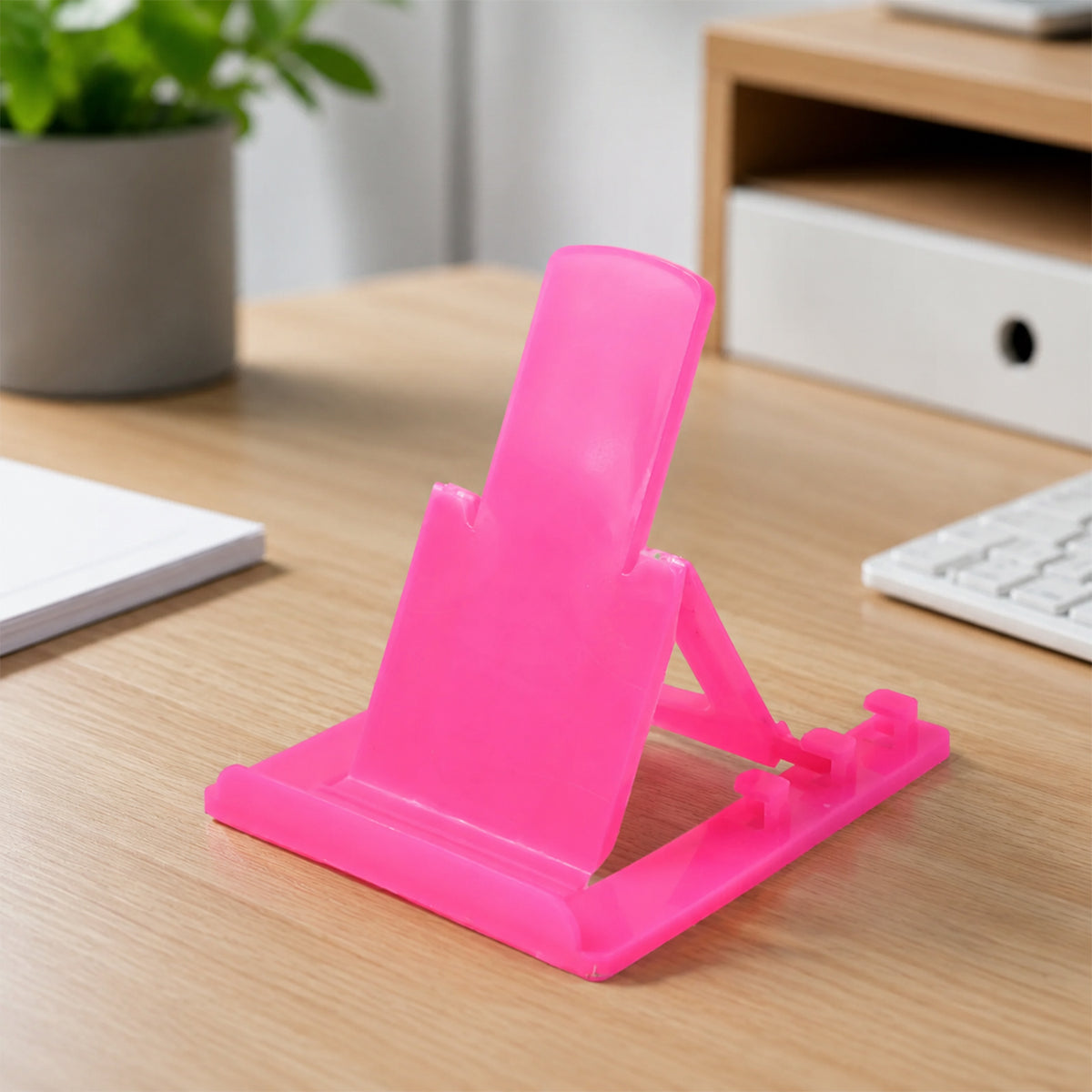 Adjustable Plastic Mobile Phone & tablet Stand – Foldable & Portable Holder