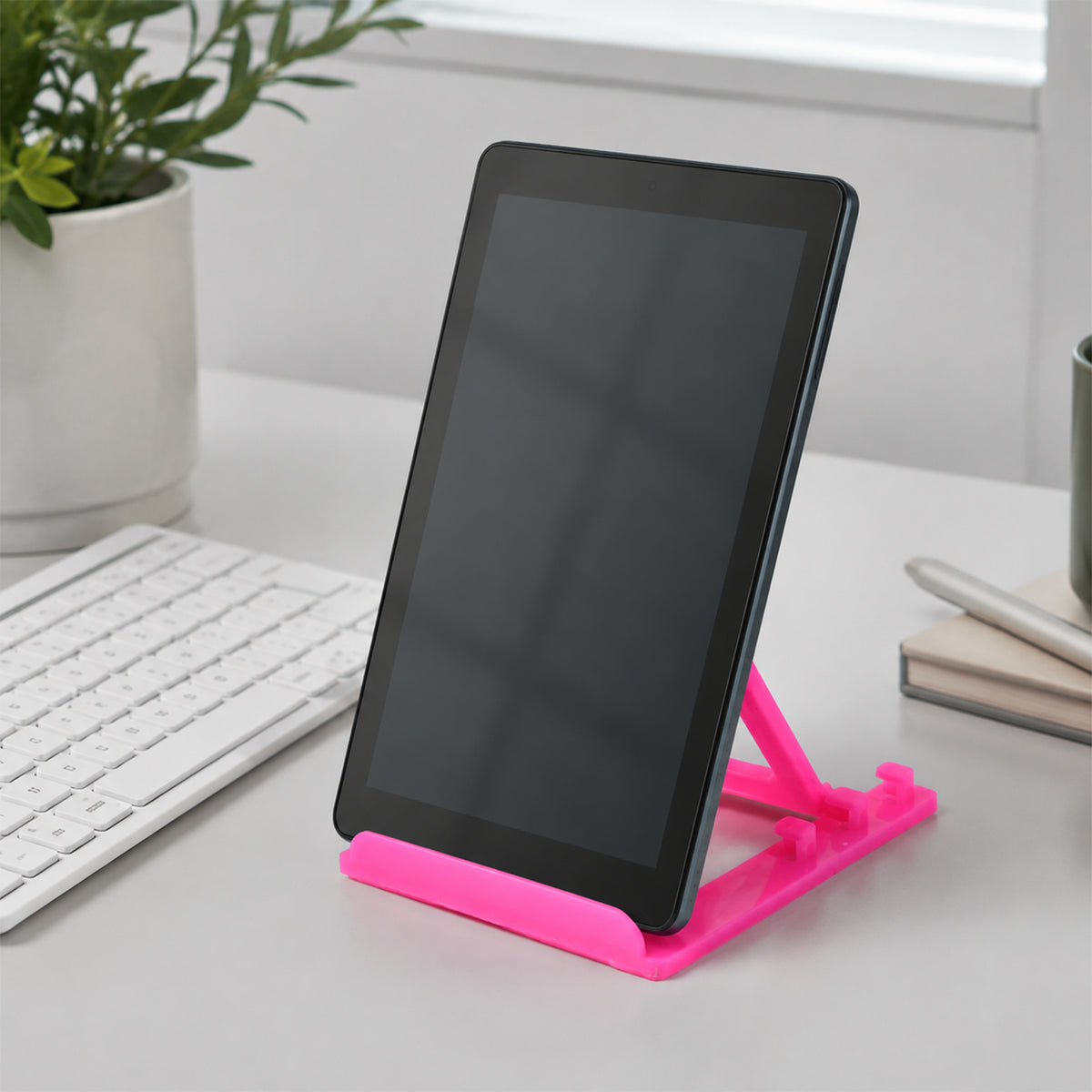 Adjustable Plastic Mobile Phone & tablet Stand – Foldable & Portable Holder