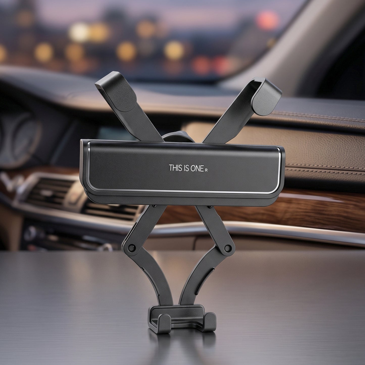 Plastic Car Mobile Phone Holder Air Vent Mount 360 Degree Rotating (1 Pc)