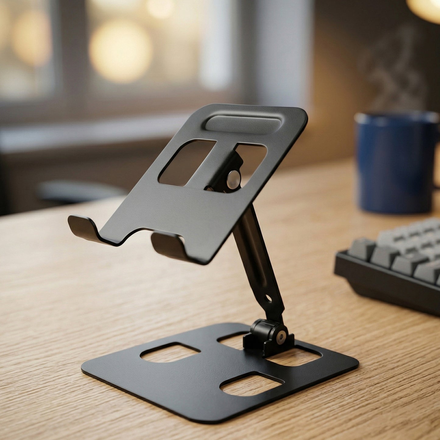 Adjustable Metal Table Top Mobile Stand (1 Pc)