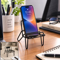 Apex Chair Design Mobile Holder Stand Metal Wire Phone Stand for Desk (1 Pc)
