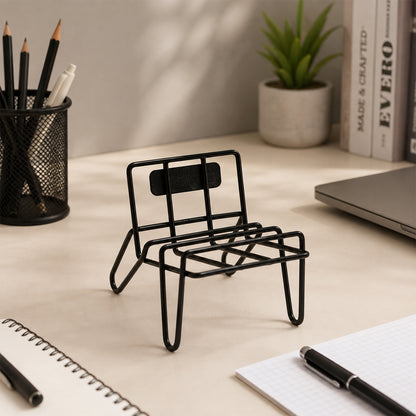 Apex Chair Design Mobile Holder Stand Metal Wire Phone Stand for Desk (1 Pc)
